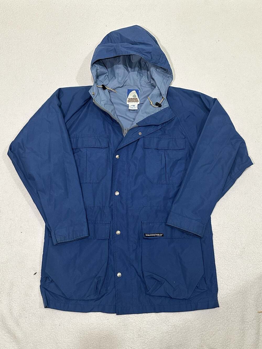 Vintage Sierra Designs Gore-Tex Mountain Parka Jacket Blue Size L